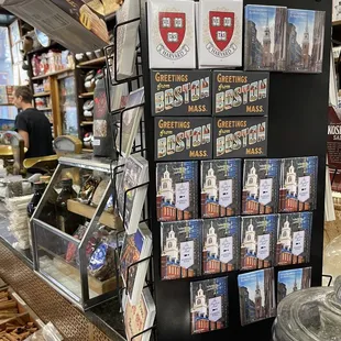 a display of coffee and pastries