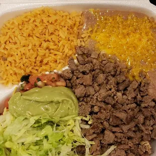 Carne asada combo