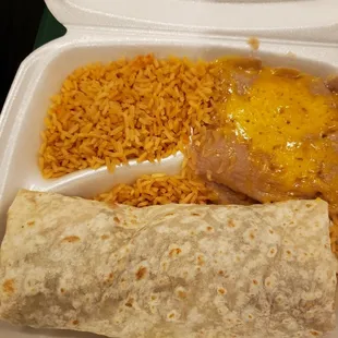 Carne asada burrito