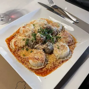 a plate of food on a table