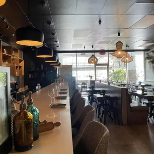 the interior of a restaurant