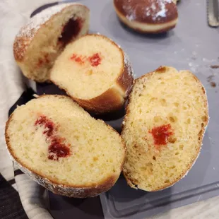 Where is the filling for these dried out doughballs?