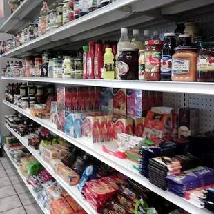 Chocolate bars and condiments, among other things.