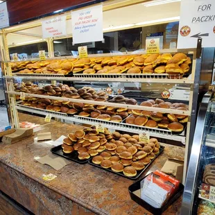 Self Serve Paczki Donuts.  Plastic gloves, parchment sheets, bags and boxes are provided.  2/28/22