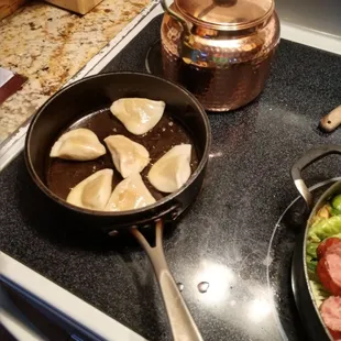 Sauerkraut pierogies from the Polish market.