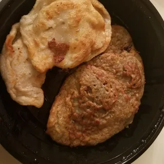 Potato Pancakes and Pierogi