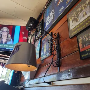 I liked the lamp shades,  good idea.