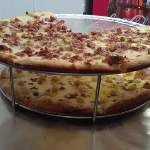 Chicken Bacon Ranch (on top); Tator Tot Casserole (on bottom).