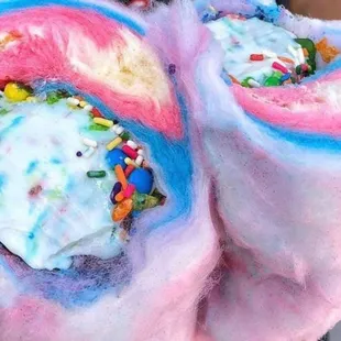 Cotton candy burrito