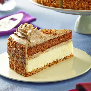 a slice of carrot cake