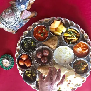 A complete Indian Thaali