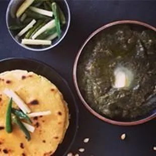 Saag and Makki Ki Roti