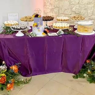 July '21 wedding celebration dessert spread!