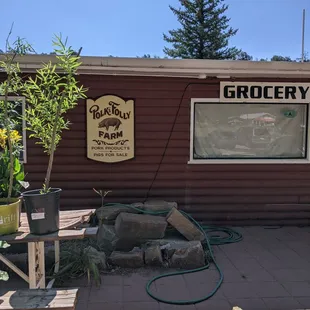 the front of the store