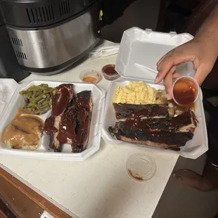 Rib dinners. Probably the best thing on the Polk House menu.