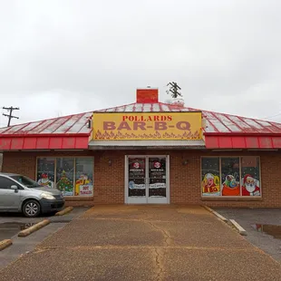 the front of the restaurant