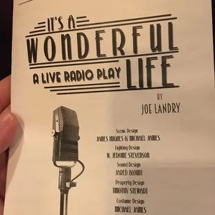 Theater billing.  Better than TV Or Netflix