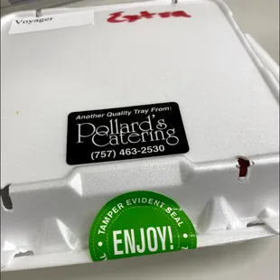 Tamper evident seal on boxes!