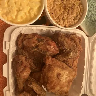 8pc meal with corn pudding and Mac and cheese