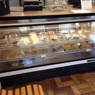 The homemade dessert display