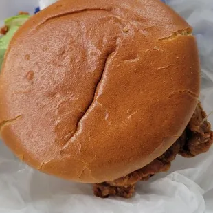 Breast on bun