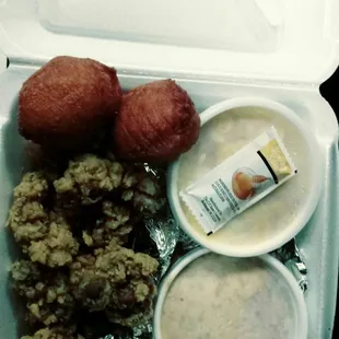 Tue. Special gizzard dinner with puffs and two sides