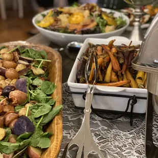 Small gathering buffet setup