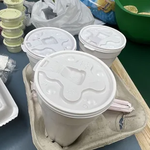 a variety of food items