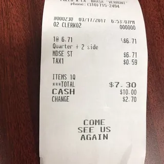 Quarter Chicken with 2 Side Orders