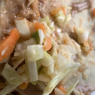 a close up of a plate of food