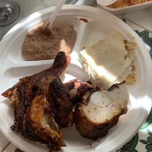 a plate of food on a table