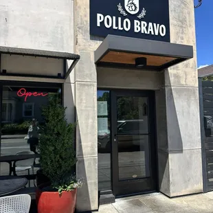 Location of front view