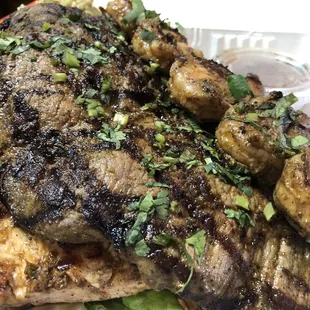 Grilled Skirt Steak, Salmon &amp; Shrimp!!!