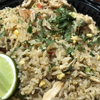 Chaufa con Camarones