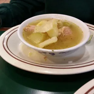 Sopa de gallina....typical Latin soup...very tasty