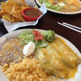 Cheese enchiladas