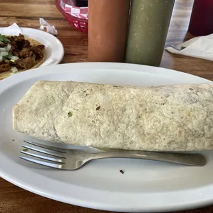 Chicharron burrito