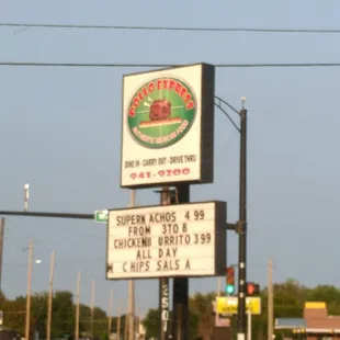 The sign on the corner.