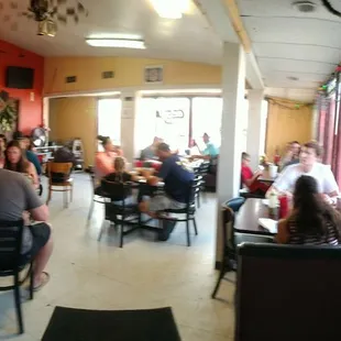 A tiny place,  always packed!