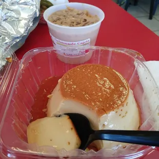 Gelatina de Cajeta and Flan