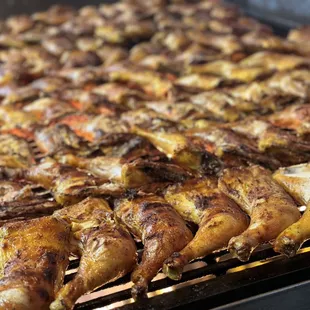 chicken on a grill