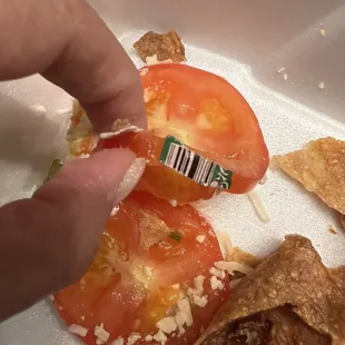 Sticker on tomato, do you wash your produce?