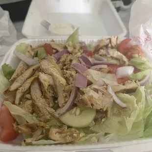 Feliz salad not bad for the price it could of had more cucumbers Feliz Salad