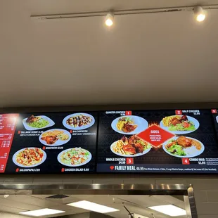 Menu as you walk in