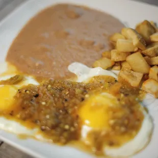 a plate of mexican food