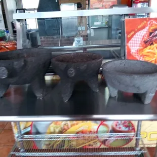 Authentic Mexican molcajetes