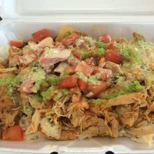 Chicken burrito bowl.