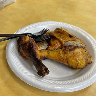 a plate of food on a table