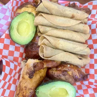 Whole chicken with taquitos (AMAZING)