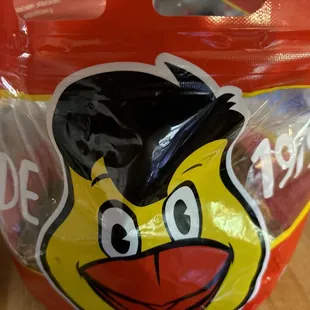 Bagged up nicely to avoid mess and keep hot.